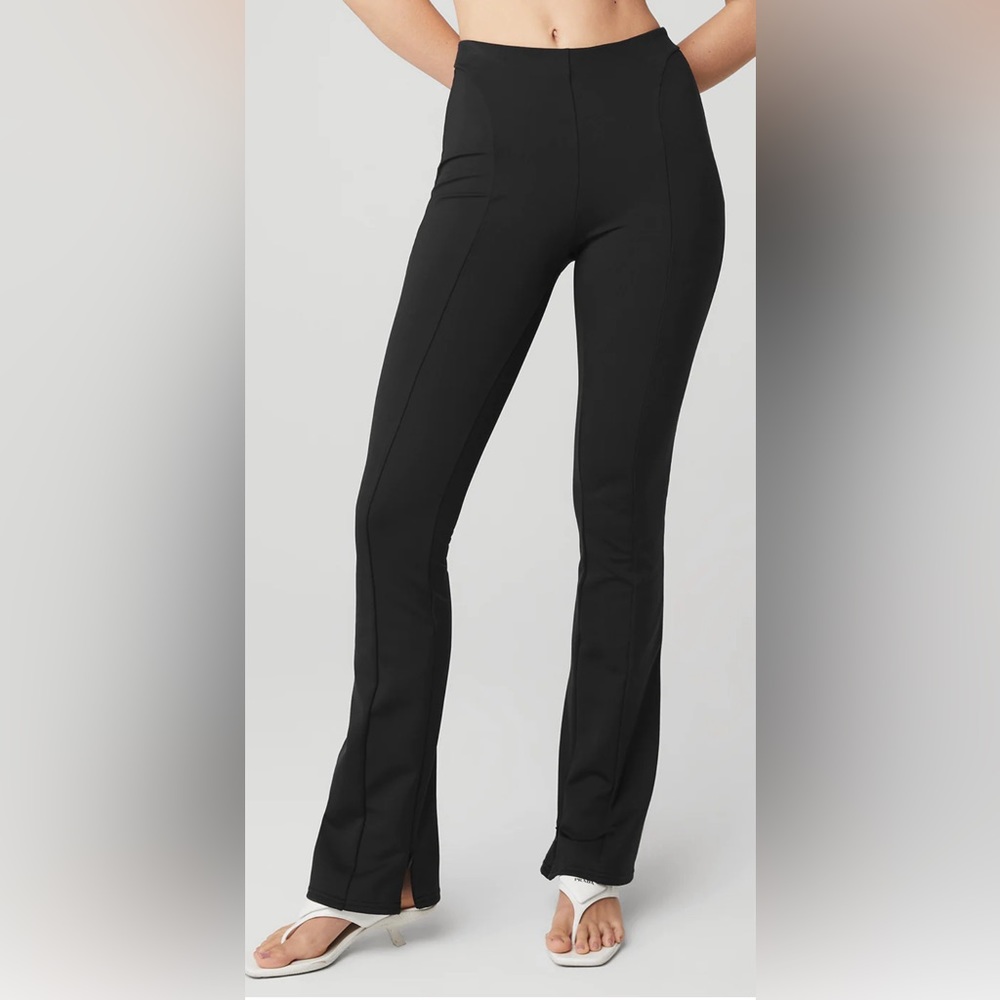 Alo Yoga High-Waist Zip It Flare Legging Black Size Small Brand New